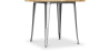 Buy Bistrot Metalix Industrial Dining Table - 80 cm - Light Wood Steel 59874 in the Europe