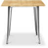 Buy Bistrot Metalix Industrial Dining Table - 80 cm - Light Wood Steel 59874 at MyFaktory