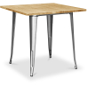 Buy Bistrot Metalix Industrial Dining Table - 80 cm - Light Wood Steel 59874 - in the EU