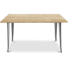 Buy Bistrot Metalix Industrial Dining Table - 140 cm - Light Wood Steel 59876 at MyFaktory