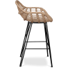 Buy Synthetic wicker bar stool 65cm - Magony Natural wood 59881 in the Europe