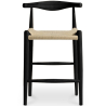 Buy Rope Design Bar Stool Boho Bali - 65cm - Wood Black 59882 - in the EU