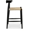 Buy Rope Design Bar Stool Boho Bali - 65cm - Wood Black 59882 - in the EU