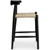 Buy Rope Design Bar Stool Boho Bali - 65cm - Wood Black 59882 with a guarantee