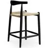 Buy Rope Design Bar Stool Boho Bali - 65cm - Wood Black 59882 - prices