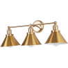 Buy 3-Light Metal Cover Sconce Wall Lamp Gold 59883 - prices