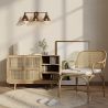 Buy 3-Light Metal Cover Sconce Wall Lamp Gold 59883 with a guarantee
