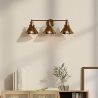 Buy 3-Light Metal Cover Sconce Wall Lamp Gold 59883 - in the EU