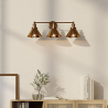 Buy 3-Light Metal Cover Sconce Wall Lamp Gold 59883 - in the EU