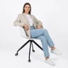 Buy Design Office Chair with Wheels White 59885 in the Europe