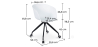 Buy Design Office Chair with Wheels White 59885 in the Europe
