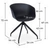 Buy Design Office Chair with Armrests Black 59886 at MyFaktory