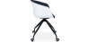 Buy White Padded Office Chair with Armrests and Wheels Dark grey 59887 in the Europe
