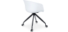 Buy White Padded Office Chair with Armrests and Wheels Dark grey 59887 home delivery