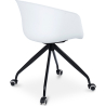 Buy White Padded Office Chair with Armrests and Wheels Dark grey 59887 in the Europe