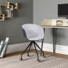 Buy Black Padded Office Chair with Armrests and Wheels Light grey 59888 - prices