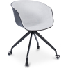 Buy Black Padded Office Chair with Armrests and Wheels Light grey 59888 at MyFaktory