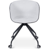 Buy Black Padded Office Chair with Armrests and Wheels Light grey 59888 - in the EU