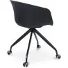 Buy Black Padded Office Chair with Armrests and Wheels Light grey 59888 home delivery
