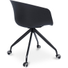 Buy Black Padded Office Chair with Armrests and Wheels Light grey 59888 in the Europe