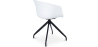 Buy Design White Padded Office Chair with Armrests  Dark grey 59889 home delivery