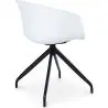 Buy Design White Padded Office Chair with Armrests  Dark grey 59889 home delivery
