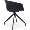 Buy Design Black Padded Office Chair with Armrests Dark grey 59890 in the Europe