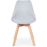 Buy Scandinavian Padded Dining Chair Light grey 59892 - in the EU