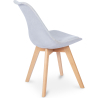 Buy Scandinavian Padded Dining Chair Light grey 59892 in the Europe
