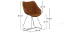 Buy Design dining chair - PU Cognac 59894 - in the EU