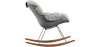 Buy Scandinavian Design Padded Rocking Chair Grey 59895 home delivery
