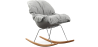 Buy Scandinavian Design Padded Rocking Chair Grey 59895 at MyFaktory