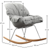 Buy Scandinavian Design Padded Rocking Chair Grey 59895 home delivery
