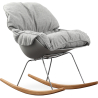 Buy Scandinavian Design Padded Rocking Chair Grey 59895 - prices