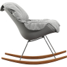 Buy Scandinavian Design Padded Rocking Chair Grey 59895 at MyFaktory