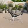 Buy Acapulco Chair - White Legs Black 58295 - prices