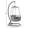 Buy Hanging Garden Chair -- Eva Grey 59898 - prices