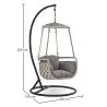 Buy Hanging Garden Chair -- Eva Grey 59898 at MyFaktory