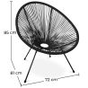Buy Acapulco Chair - Black Legs - New edition Black 59899 home delivery