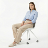 Buy Scandinavian Office chair with Wheels - Dana White 59904 at MyFaktory