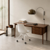 Buy Scandinavian Office chair with Wheels - Dana White 59904 - prices