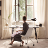 Buy Scandinavian Office chair with Wheels - Dana White 59904 - prices