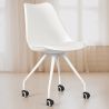 Buy Scandinavian Office chair with Wheels - Dana White 59904 - prices