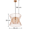 Buy Retro Ceiling Lamp - Design Pendant Lamp - Lena Gold 59908 - in the EU