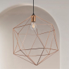 Buy Retro Design Wire Hanging Lamp Gold 59911 - prices