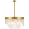 Buy Design Glass Hanging Lamp - Loren Gold 59928 in the Europe