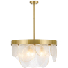 Buy Design Glass Hanging Lamp - Loren Gold 59928 - in the EU
