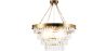 Buy Chandelier Hanging Lamp Vintage Style Crystal and Metal - Ania Gold 59929 - in the EU