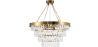 Buy Chandelier Hanging Lamp Vintage Style Crystal and Metal - Ania Gold 59929 - prices