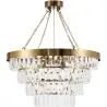 Buy Chandelier Hanging Lamp Vintage Style Crystal and Metal - Ania Gold 59929 - prices